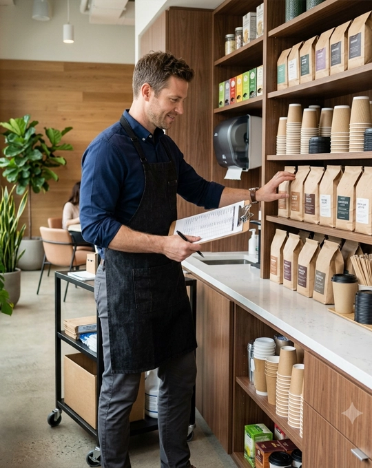 Friendly customer service representative for Empire City Coffee Services office coffee solutions.